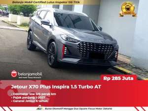 Jual bekas LOW KM 5RBJetour X70 X 70 Plus Inspira 1.5 Turbo 2025 2026,lokasi di  ,Jakarta Utara