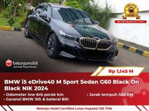 Jual bekas LOW KM 6RBBMW i5 i 5 eDrive 40 eDrive40 M Sport G60 20242025,lokasi di Jakarta Utara
