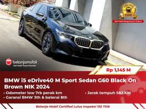 Jual bekas LOW KM 7RBBMW i5 i 5 eDrive 40 eDrive40 M Sport G60 20242025,lokasi di Jakarta Utara