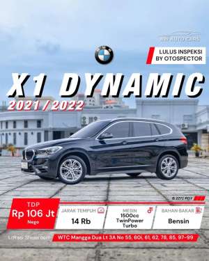 Jual bekas LOW KM BMW X1 Dynamic 2022 NIK 2021 sDrive non Panoramic xLine,lokasi di Bekasi Kota