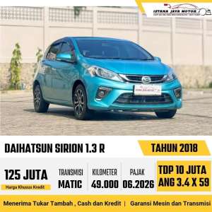Jual bekas LOW KM Daihatsu Sirion 1.3 R Automatic 2018,lokasi di Jakarta Timur