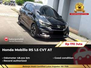 Jual bekas LOW KMHonda Mobilio RS 1.5 CVT AT 20212022,lokasi di Jakarta Barat