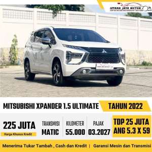 Jual bekas LOW KM Mitsubishi Xpander Ultimate 1.5 Automatic 2022,lokasi di Jakarta Selatan