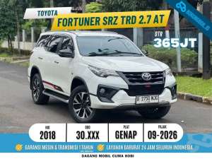 Jual bekas LOW KM30rb FORTUNER 2.7 SRZ TRD BENSIN AT 2018 TANGAN PERTAMA,lokasi di Jakarta Timur