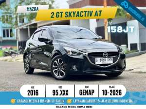 Jual bekas Mazda 2 GT Skyactiv AT 2016 Jet Black Mica,lokasi di Jakarta Pusat