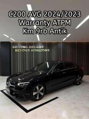 Jual bekas Mercedes Benz C200 2024 Hitam Mercy Km9rb Nik 2023 B1992SAS,lokasi di  ,Jakarta Pusat