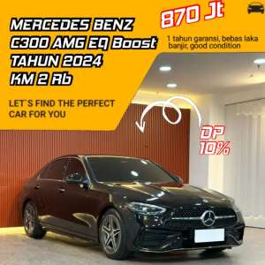 Jual bekas Mercedes Benz C300 AMG EQ Boost 2.0 AT Tahun 20242023,lokasi di Jakarta Utara