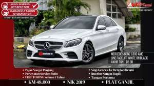 Jual bekas Mercedes Benz C300 AMG LINEFacelift White On Black NIK 2019 Akhir,lokasi di Jakarta Selatan