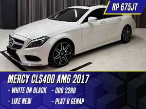 Jual bekas Mercedes Benz CLS400 AMG 2017 White on Black Putih Mercy CLS 400,lokasi di  ,Jakarta Selatan
