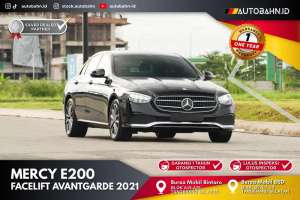 Jual bekas Mercedes Benz E200 Avantgarde Facelift 2021 Black,lokasi di Jakarta Selatan