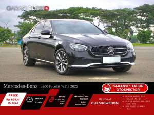 Jual bekas Mercedes Benz E200 W213 Facelift 2022,lokasi di Jakarta Utara