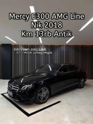 Jual bekas Mercedes Benz E300 AMG 2018 Hitam Mercy Km13rb B116SUS,lokasi di Jakarta Selatan
