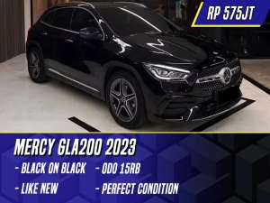 Jual bekas Mercedes Benz GLA200 2023 Black Hitam Mercy GLA 200,lokasi di Jakarta Selatan