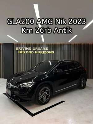 Jual bekas Mercedes Benz GLA200 2023 Mercy GLA 200 Hitam Km26rb,lokasi di Jakarta Utara