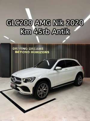 Jual bekas Mercedes Benz GLC 200 GLC200 AMG 2020 Putih Mercy Km45rb B2952RFD,lokasi di Jakarta Selatan