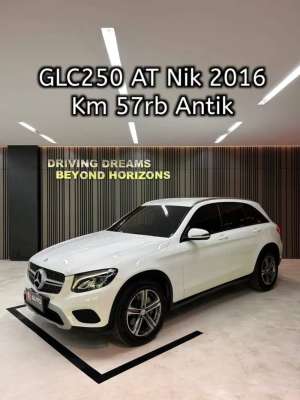 Jual bekas Mercedes Benz GLC250 GLC200 AT 2016 Putih Mercy B1108WLO Km57rb,lokasi di Jakarta Barat