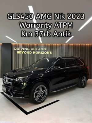 Jual bekas Mercedes Benz GLS 450 GLS450 AMG 2023 Hitam Mercy Km37rb D9RP,lokasi di Jakarta Utara