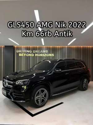 Jual bekas Mercedes Benz GLS 450 GLS450 AMG 2022 Hitam Mercy Km66rb,lokasi di Jakarta Utara