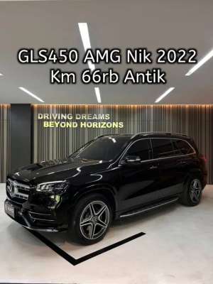 Jual bekas Mercedes Benz GLS 450 GLS450 AMG 2022 Hitam Mercy Km66rb B1968D,lokasi di Jakarta Selatan