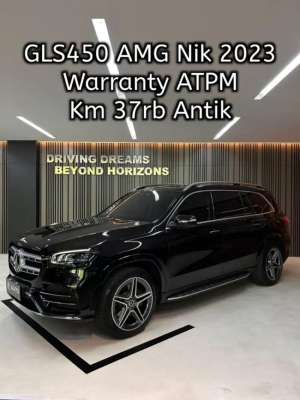 Jual bekas Mercedes Benz GLS 450 GLS450 AMG 2023 Hitam Mercy Km37rb,lokasi di Jakarta Utara