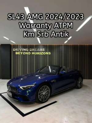 Jual bekas Mercedes Benz SL43 AMG Roadster 2025 Biru B1707PSR Km5rb Nik 2023,lokasi di Jakarta Selatan