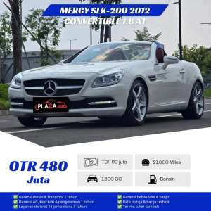 Jual bekas Mercedes Benz SLK-200 2012Convertible 1.8 Automatic 21 ribu MILES,lokasi di Jakarta Utara