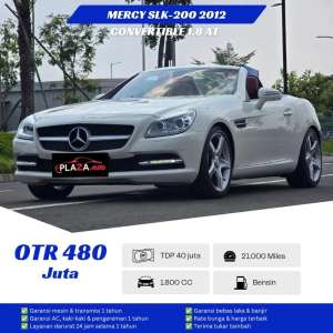Jual bekas Mercedes Benz SLK-200 2012nConvertible 1.8 Automatic 21 ribu MILES,lokasi di Jakarta