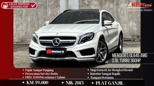 Jual bekas Mercedes GLA45 AMG 2.0L Turbo 360HP NIK 2015 White On Black Tgn 1 Dr B,lokasi di Jakarta Pusat
