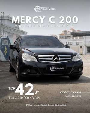 Jual bekas Mercy C 200 Facelift CGI Classic 2012 AT,lokasi di Jakarta Barat