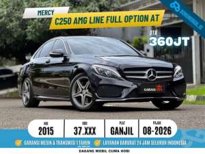 Jual bekas Mercy C250 AMG Full Option AT Hitam 2015,lokasi di Jakarta Utara