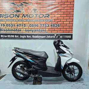 Jual bekas MEWAH HONDA NEW BEAT CBS ESP LED 110 ECO TAHUN 2025 PUTIH HITAM,lokasi di Tangerang Kota