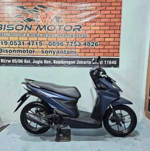 Jual bekas MEWAH HONDA NEW BEAT KEYLESS SMART KEY CBS ISS LED 2025 BIRU DOFF,lokasi di Jakarta Barat