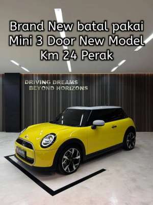 Jual bekas MINI Cooper 2.0 S 3 Door Hatchback NEW MODEL 2024 Kuning Km24perak,lokasi di Jakarta Selatan