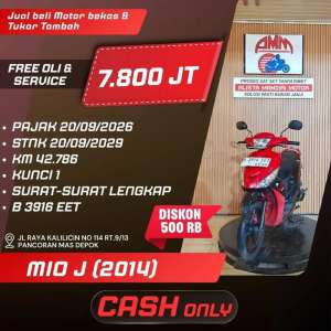 Jual bekas MIO 2014 PAJAK HIDUP CASH ONLY KREDIVO INDODANA SHOPPEELATER ALISTA,lokasi di Depok Kota