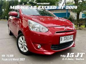 Jual bekas Mirage exceed at 2014 Tdp15JT Mitsubishi march sirion picanto matic,lokasi di Depok Kota