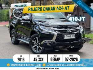 Jual bekas Mitsubishi Pajero Dakar 4x4 Diesel at 2016 Jet Black Mica,lokasi di Jakarta Timur