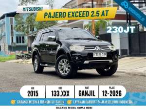 Jual bekas Mitsubishi Pajero Exceed AT 2015 Jet Black Mica hitam fortuner vnt g,lokasi di Tangerang Selatan Kota