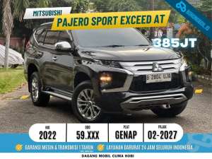 Jual bekas Mitsubishi Pajero Sport Exceed 4x2 AT Diesel 2022 Hitam,lokasi di Jakarta Selatan