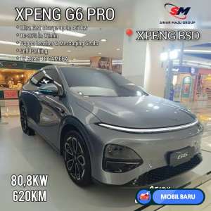 Jual bekas MOBIL BARU Promo bunga 0 XPENG G6 PRO RANGE 620 KM SELF PARK,lokasi di Tangerang Kab.