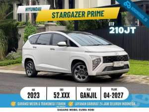 Jual bekas Mobil Keluarga Fitur BerlimpahHyundai Stargazer Prime 2022 Putih,lokasi di Jakarta Utara