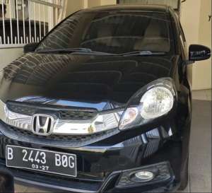 Jual bekas Mobilio E CVT 2016 Black KM 56rb Asli Pajak 2027 Tgn 1 Istimewa,lokasi di Jakarta Barat