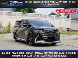 Jual bekas MODELISTA KM 6RB GENAP Toyota All New Alphard Hybrid MODELISTA 2025,lokasi di Jakarta Selatan
