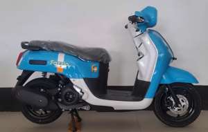 Jual bekas Motor BaruFazzio hybrid kunci biasa biru putih,lokasi di Sleman Kab.