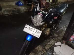 Jual bekas motor satria hitam biru,lokasi di Tangerang Kota