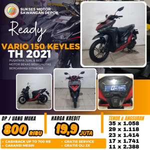 Jual bekas MULUS VARIO 150 KEYLESS 2021 UNIT ISTIMEWA BISA KREDIT DI SUKSES MOTOR,lokasi di Tangerang Selatan Kota