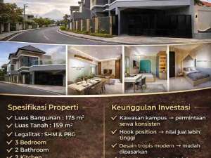 NAWASENA KALIURANGRUMAH INVESTASI PREMIUM AREA KAMPUS JOGJA UTARA lokasi di Sleman Kab., tersedia melalui melalui situs Olx