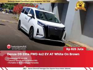Jual bekas NEDC 600 KMDenza D9 D 9 Elite FWD 4x2 EV AT 20252024,lokasi di Jakarta Selatan