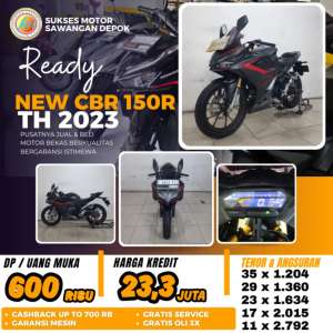 Jual bekas NEW CBR 150R TH 2023 UNIT MULUS BISA CASH KREDIT DP 600 DI SUKSES MTR,lokasi di Bogor Kab.