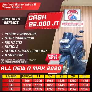 Jual bekas NEW NMAX 2020, BS TT, KREDIVO, CASH KREIDIT,lokasi di  ,Jakarta Selatan
