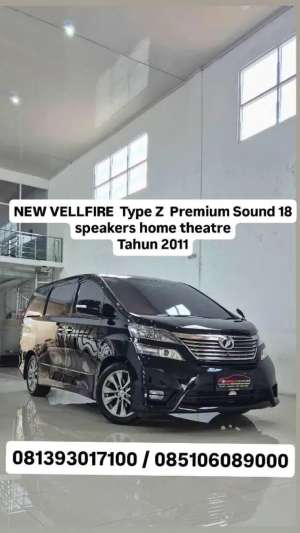Jual bekas NEW VELLFIREType ZPremium Sound 18 speakers, th 2011, km 70 rb an,lokasi di Yogyakarta Kota